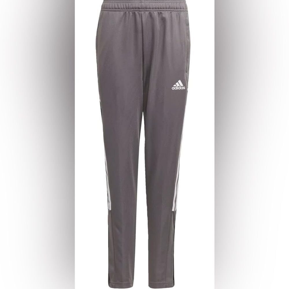 Adidas youth Tiro grey/white activewear soccer track pants Sweatpants